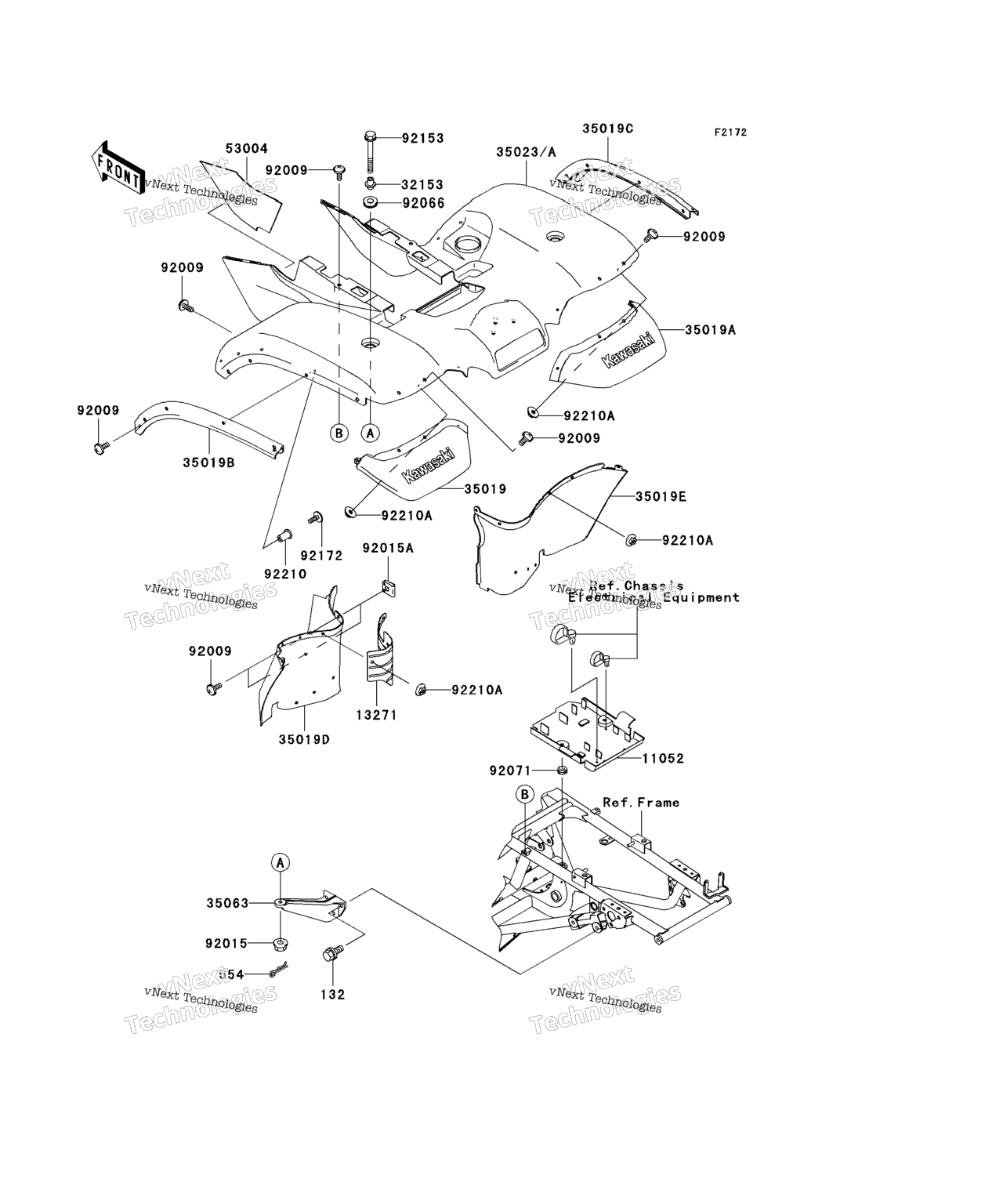 Схема узла Задние Крылья