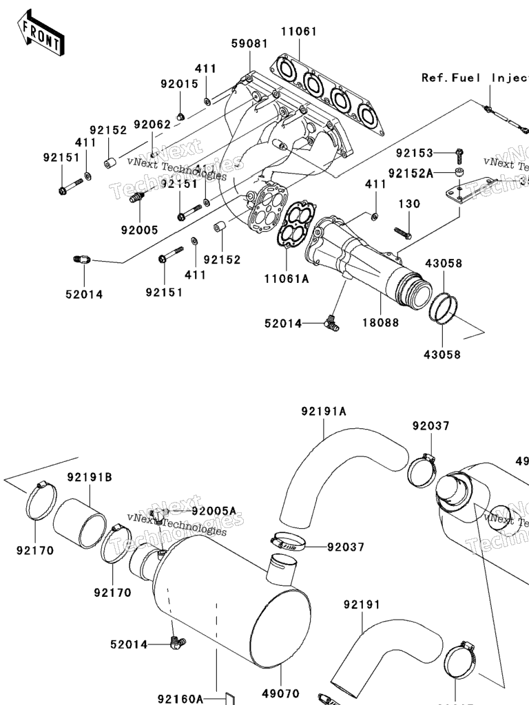 Схема узла Глушители