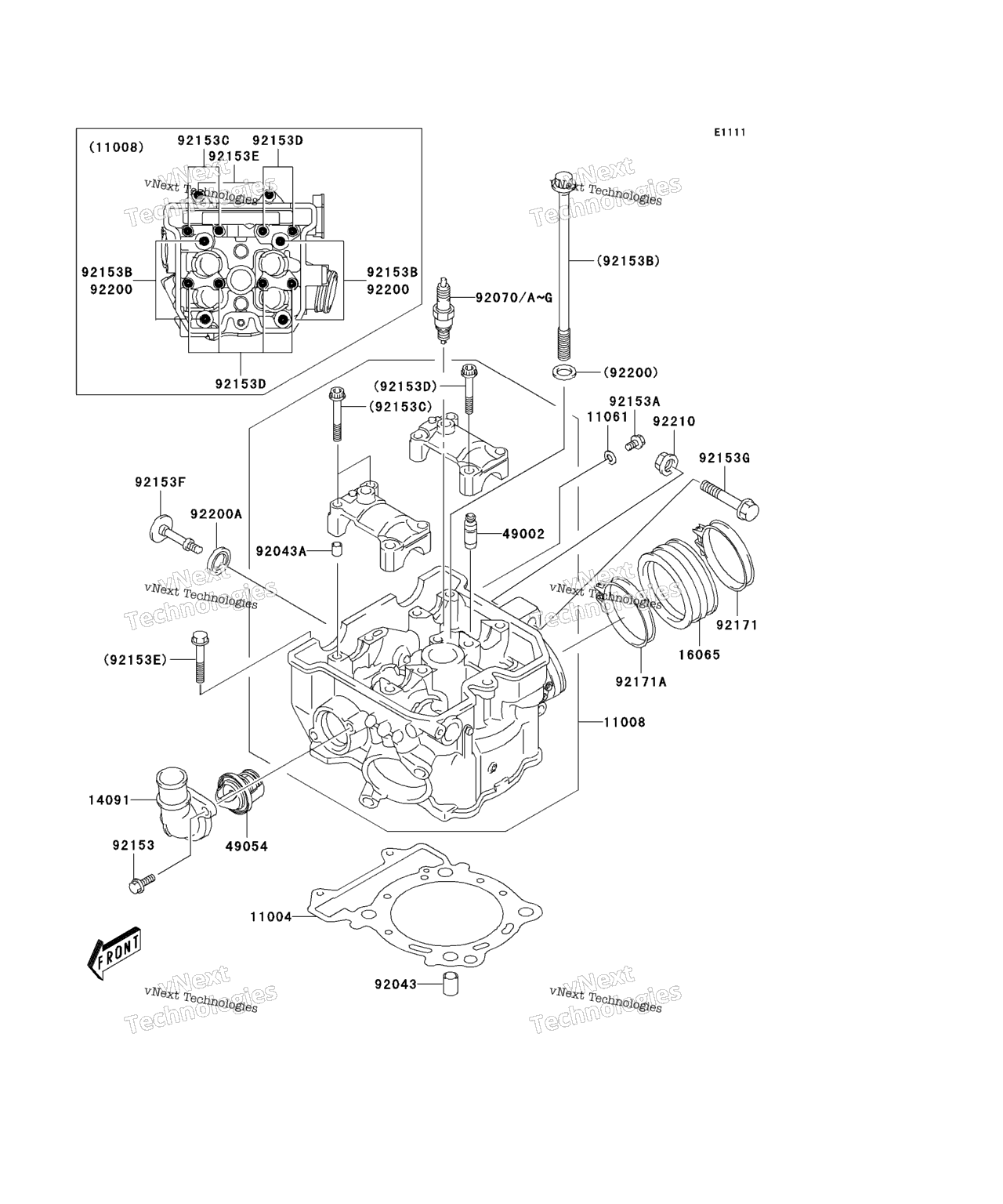 Схема узла Головка Цилиндра