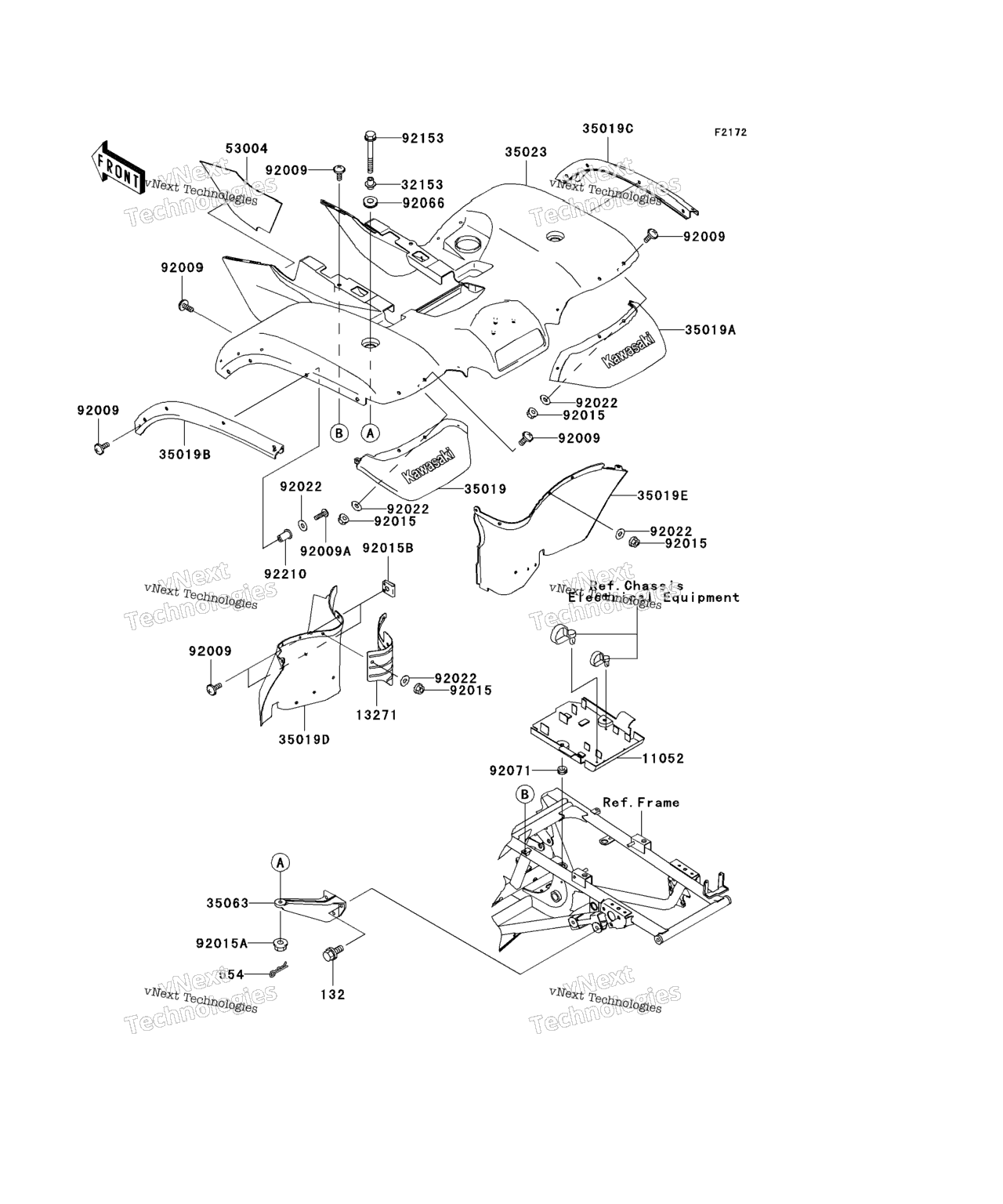 Схема узла Задние Крылья