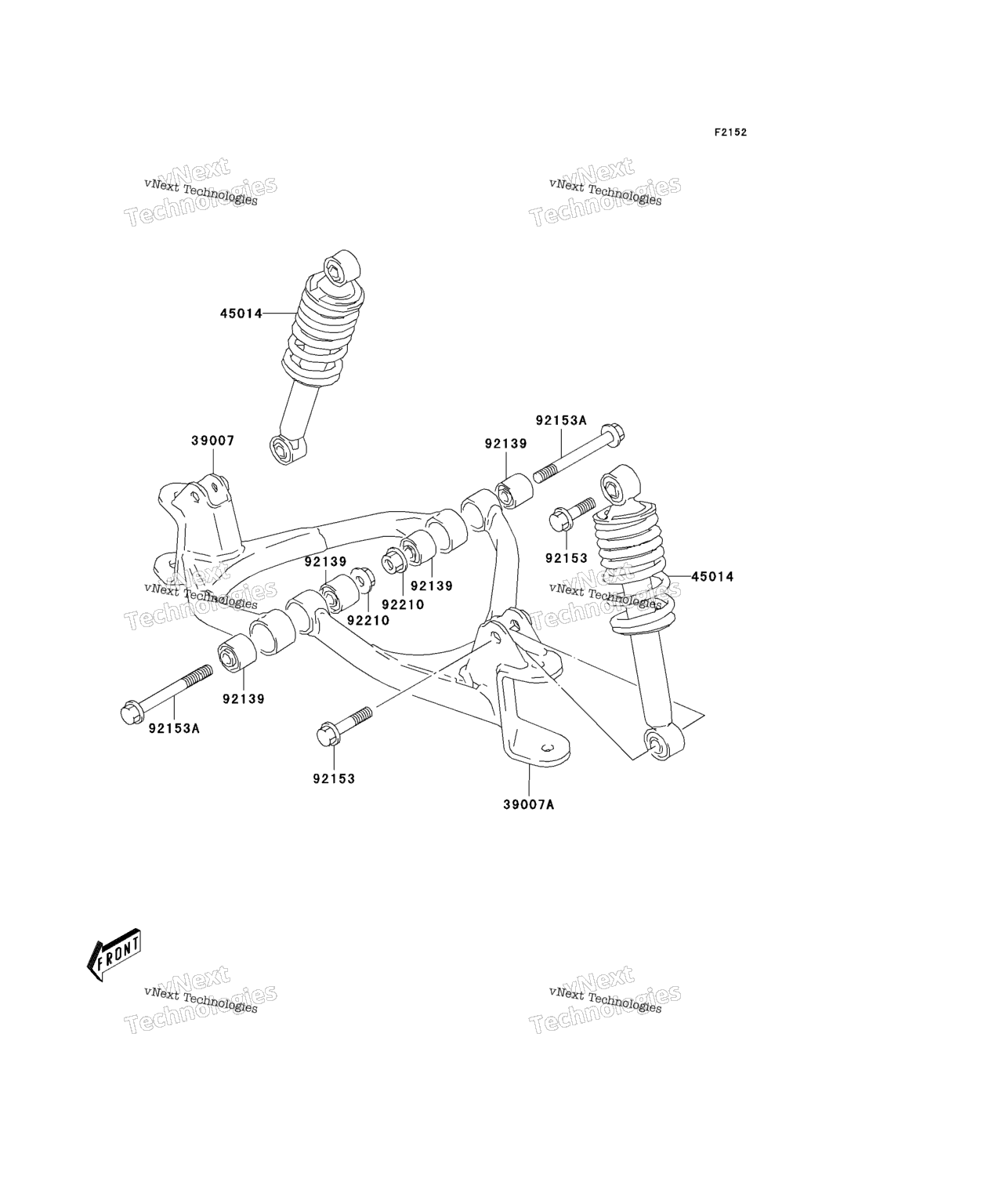 Схема узла Передняя Подвеска