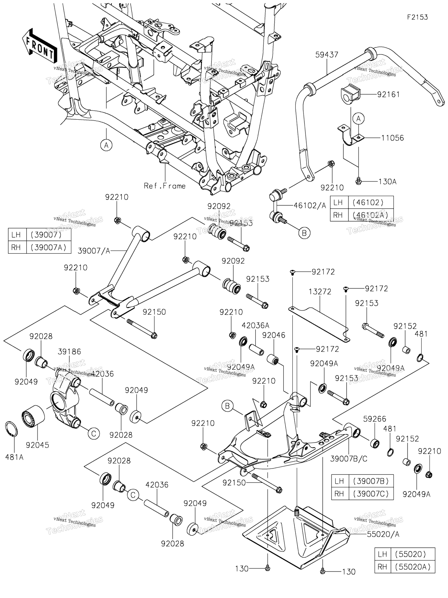 Схема узла Задняя Подвеска
