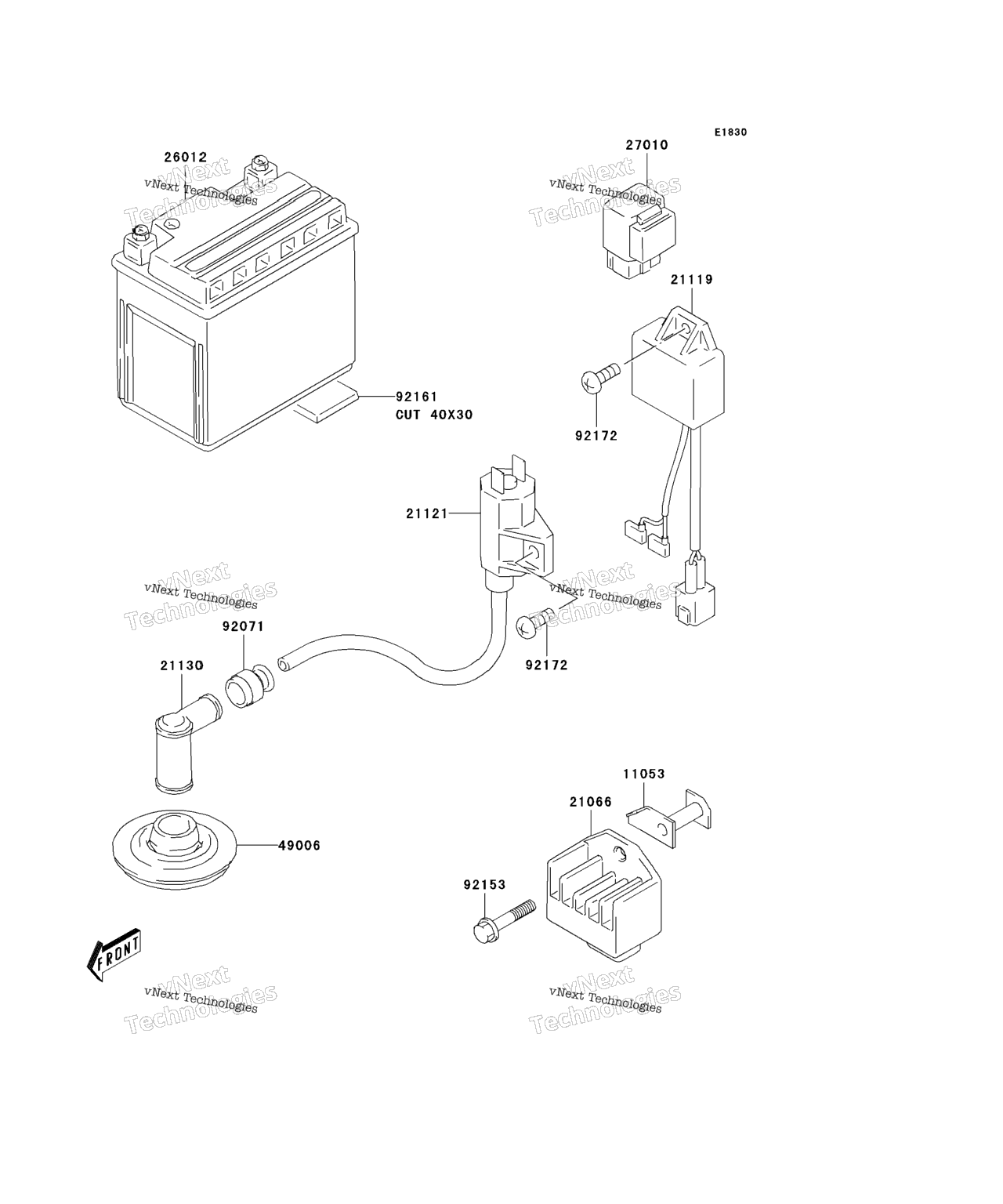Схема узла Система Зажигания