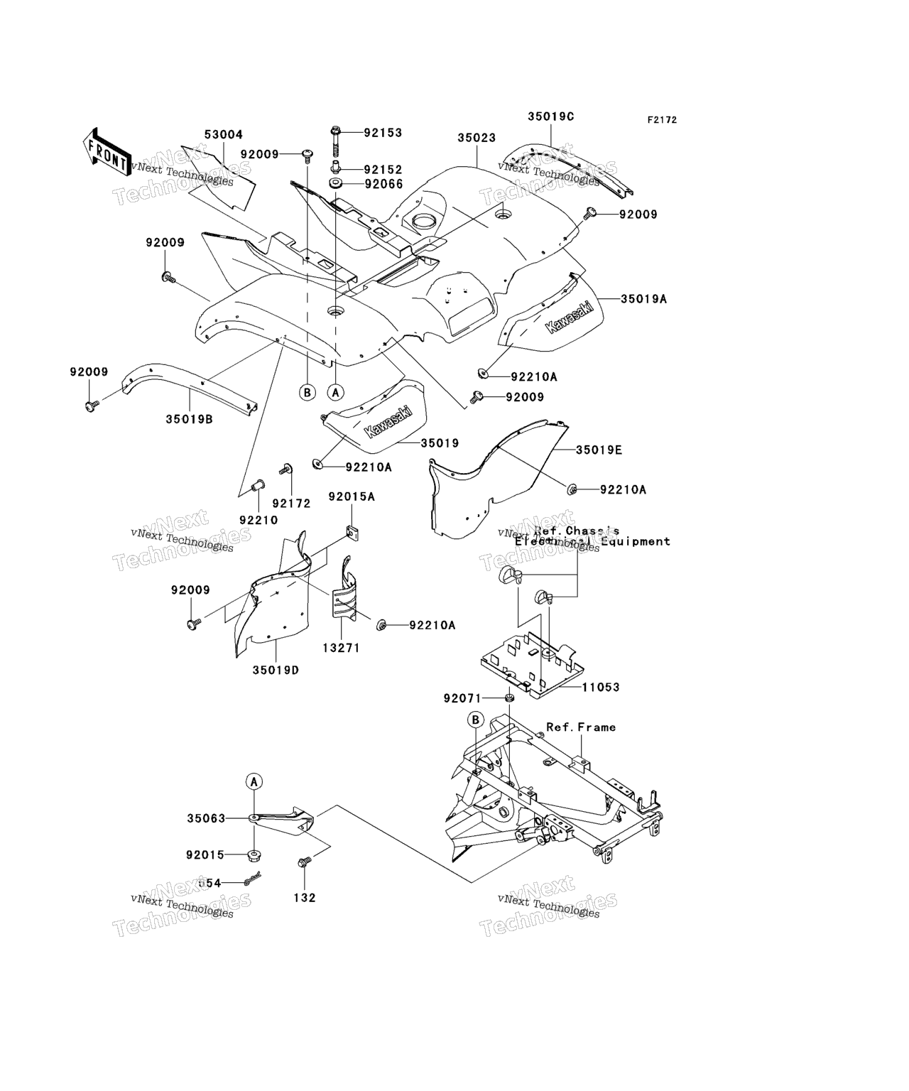 Схема узла Задние Крылья