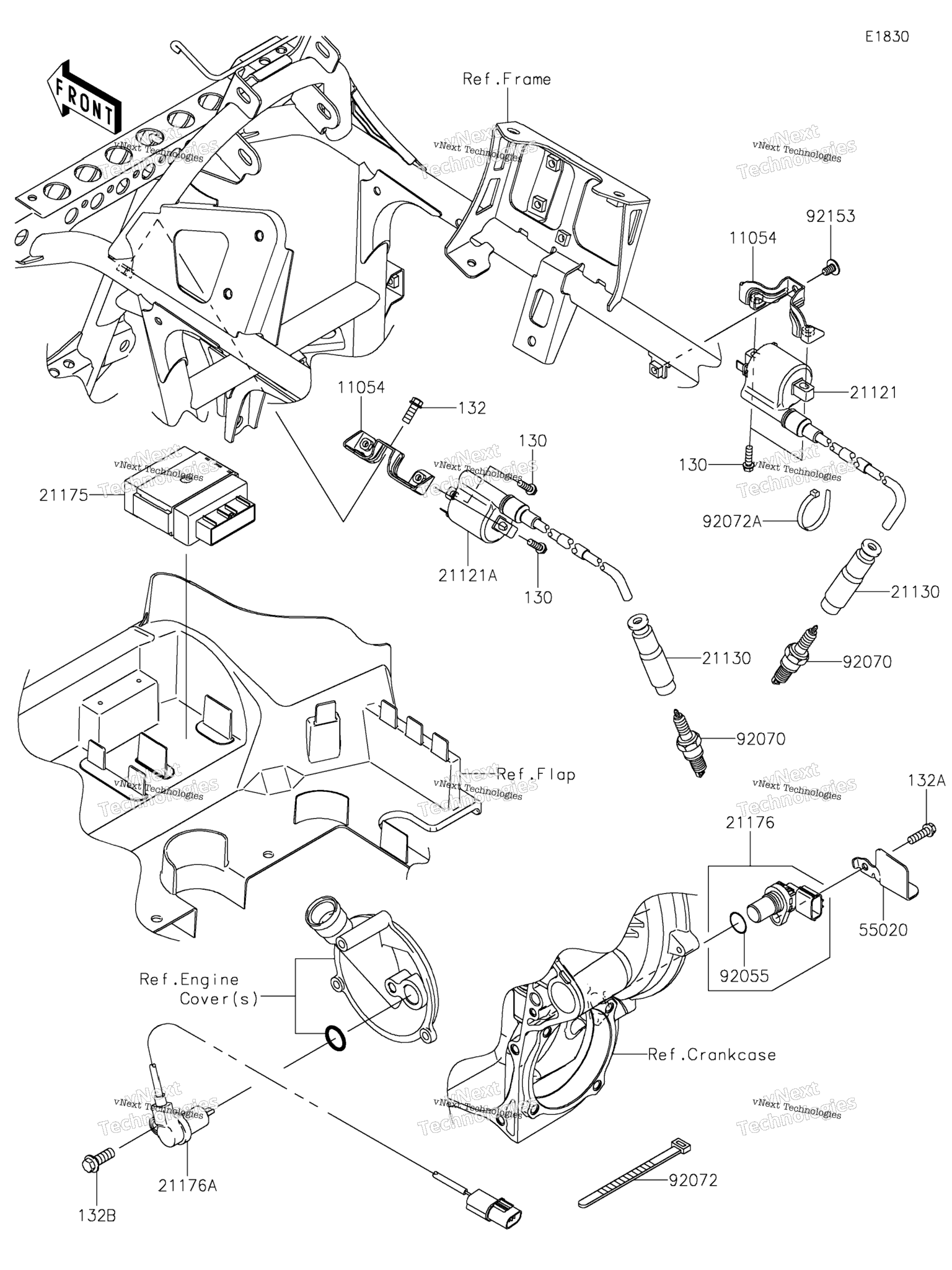 Схема узла Система Зажигания