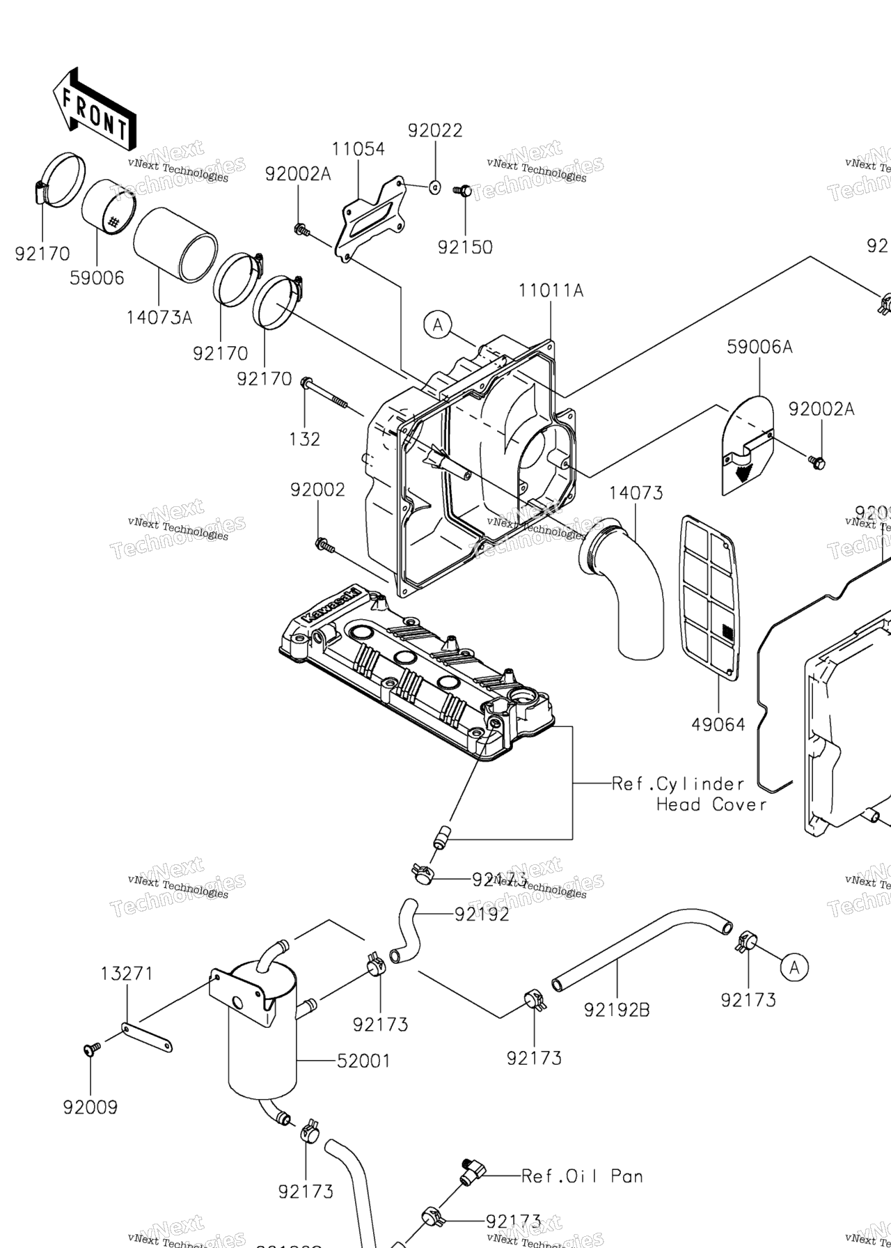 Схема узла Воздушный Фильтр