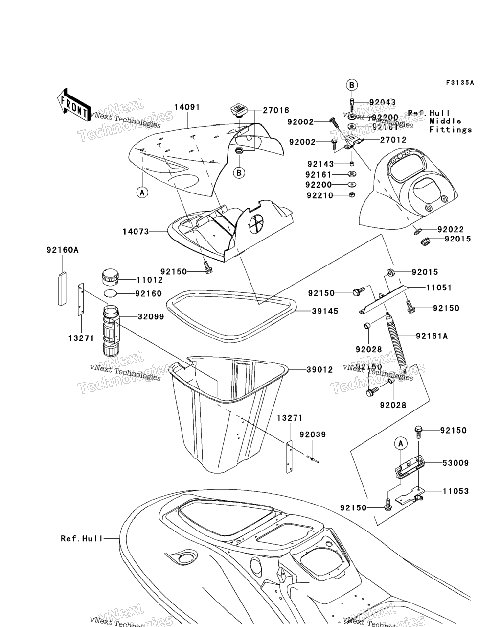 Схема узла Накладки Переднего Борта (C2)