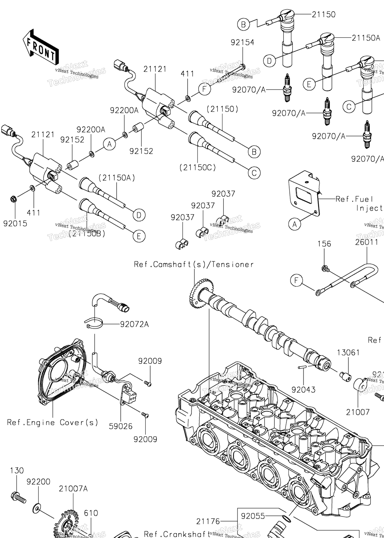 Схема узла Система Зажигания