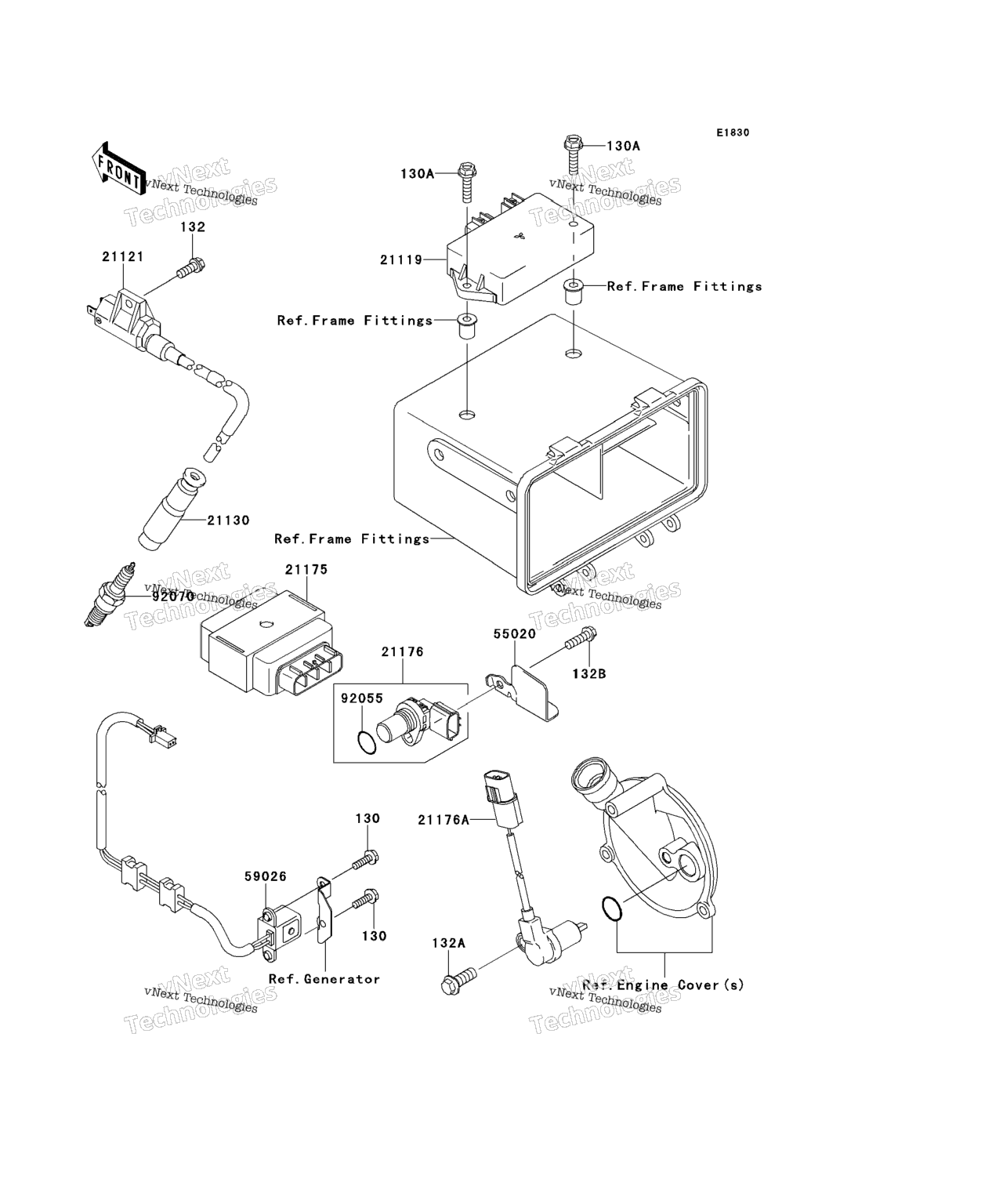 Схема узла Система Зажигания