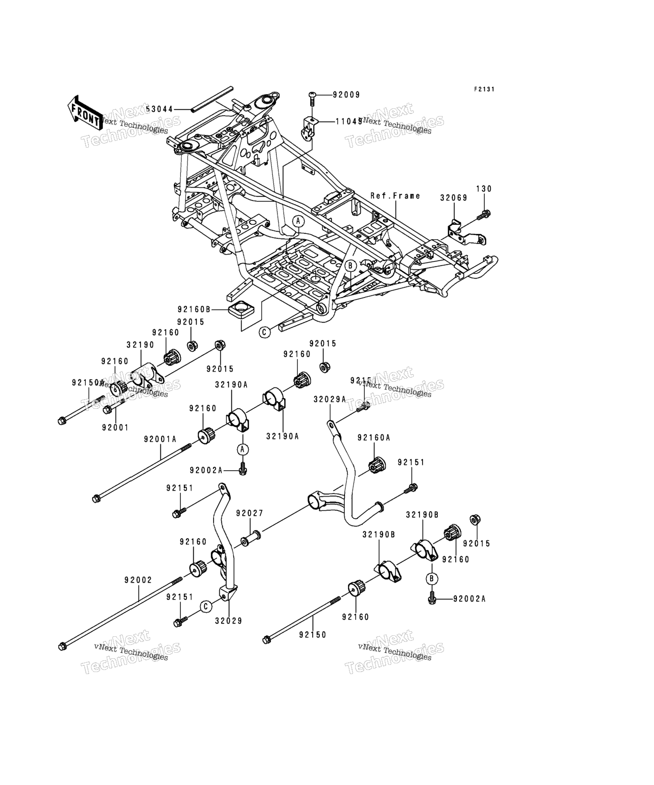Схема узла Крепления Рамки