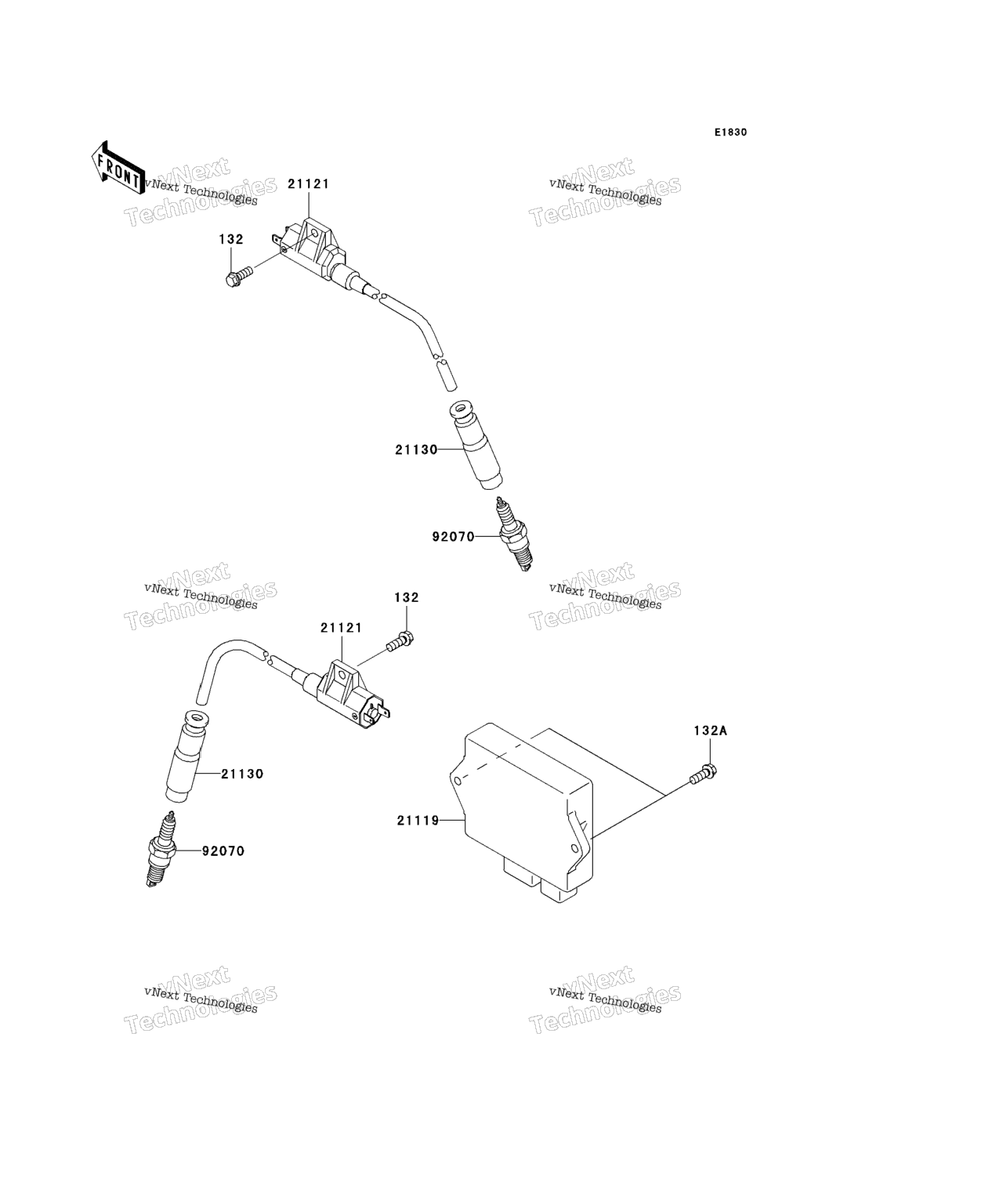 Схема узла Система Зажигания