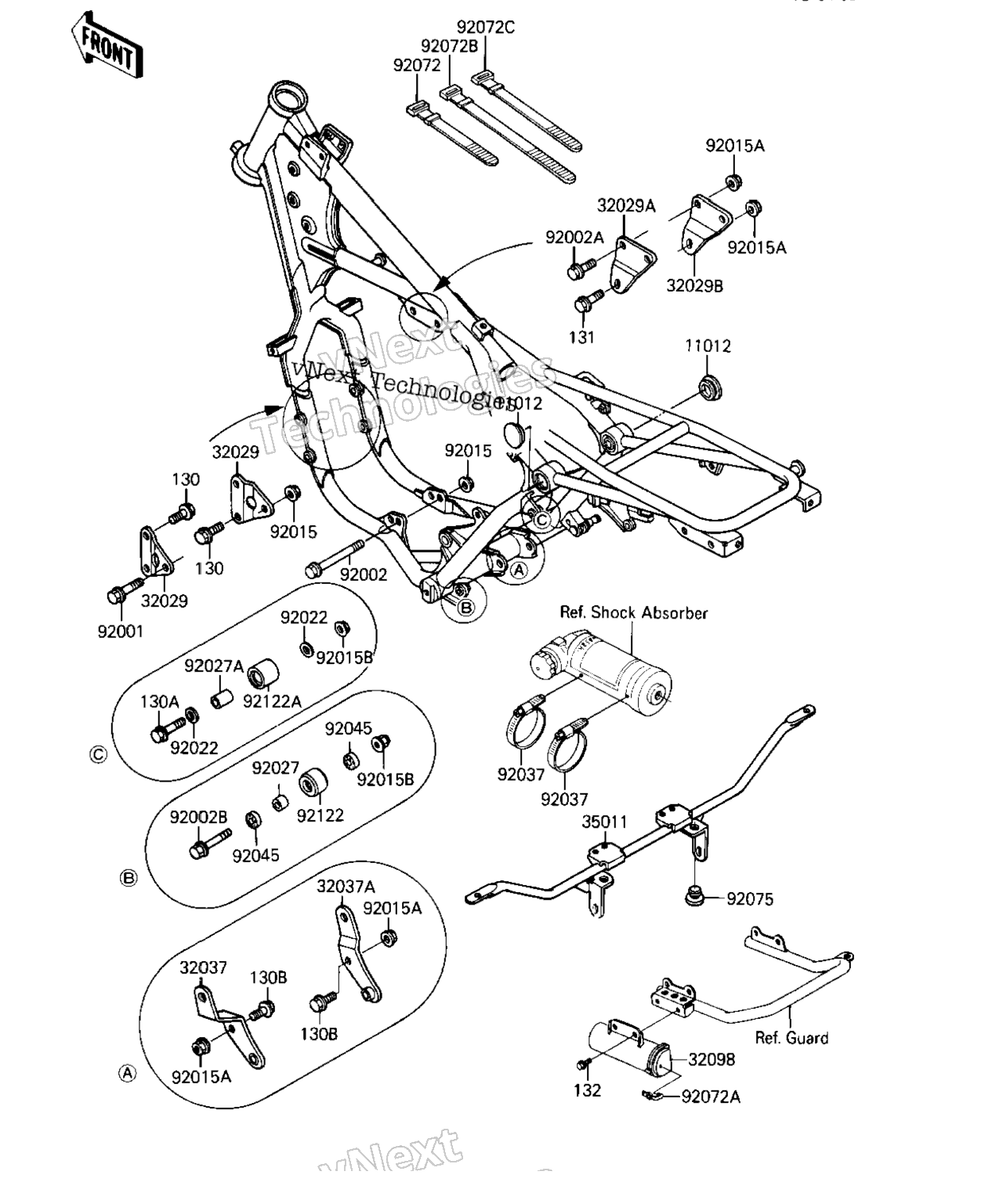 Схема узла Крепления Рамки