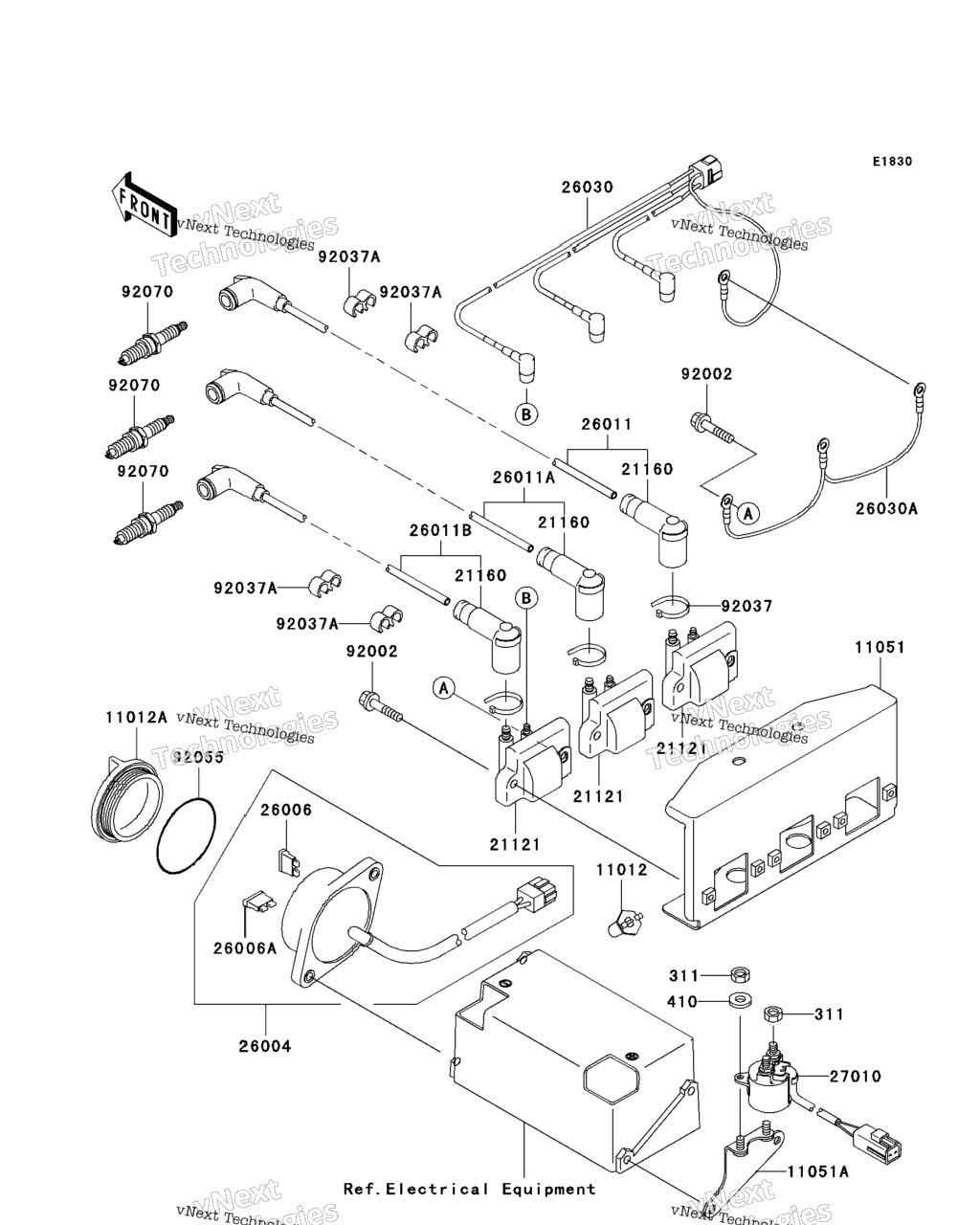 Схема узла Система Зажигания