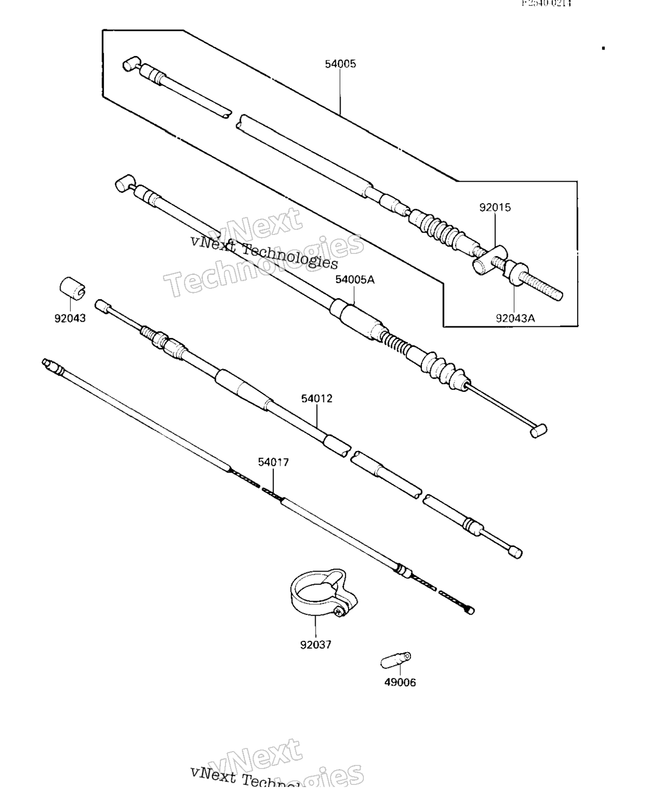 Схема узла Кабели