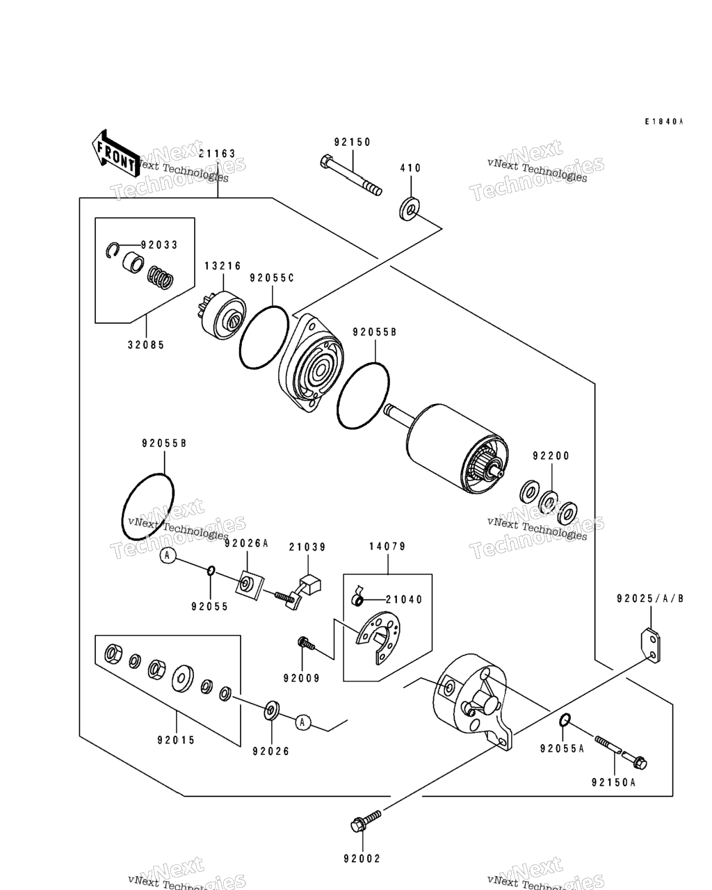 Схема узла Starter Motor (Tc440B-054871&Nami.)