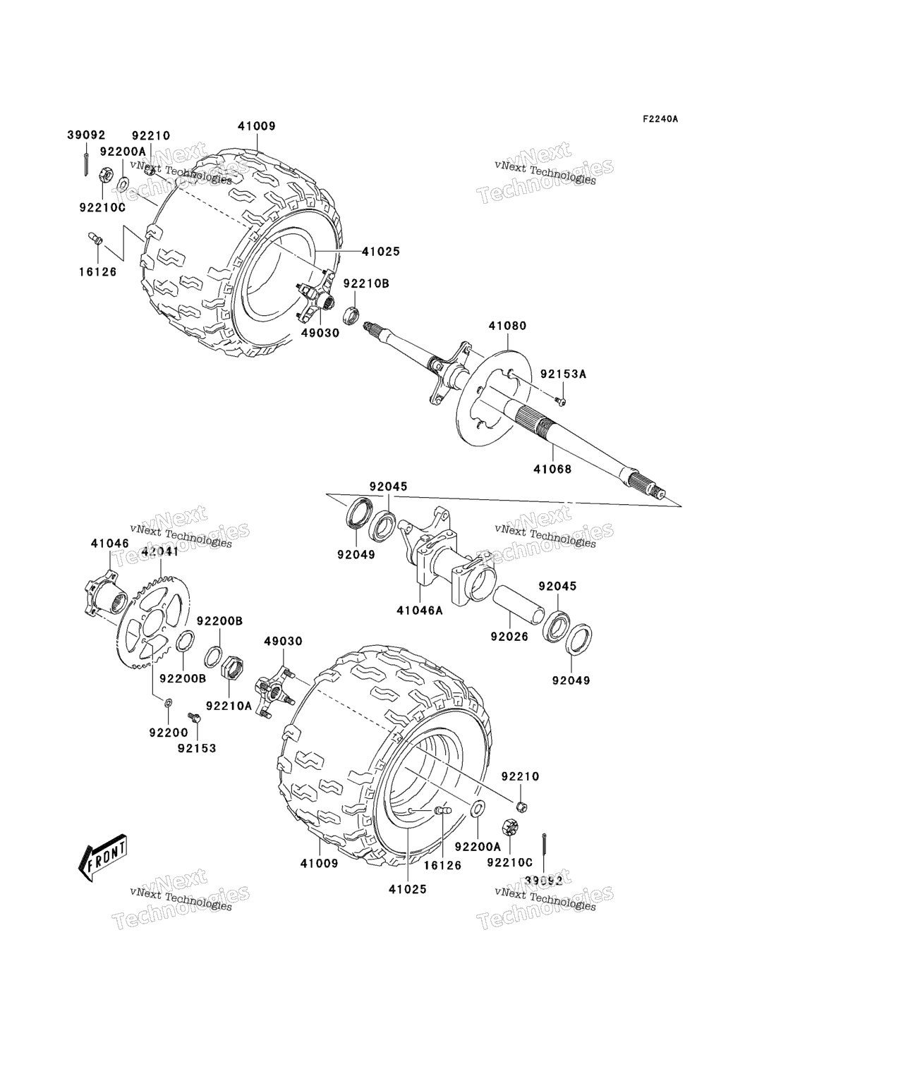 Схема узла Задний Ступичный Узел
