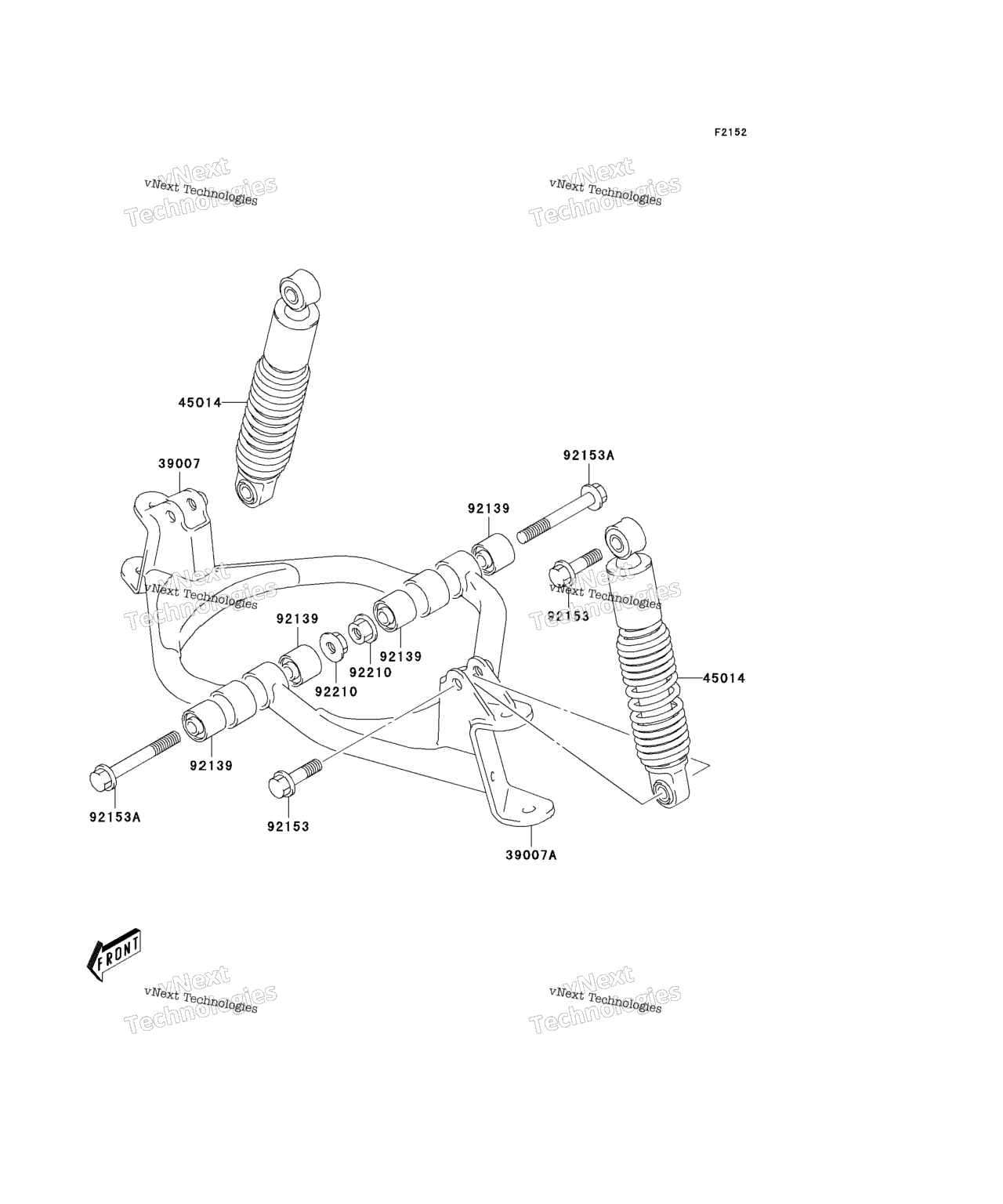 Схема узла Передняя Подвеска