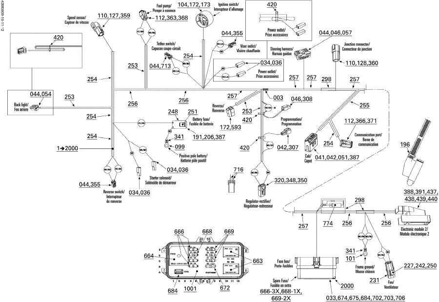 Схема узла 10- Электрика - Жгут Проводов (10- Electrical Harness)