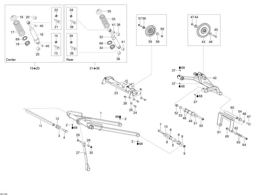 Схема узла 08- Задняя Подвеска (08- Rear Suspension)