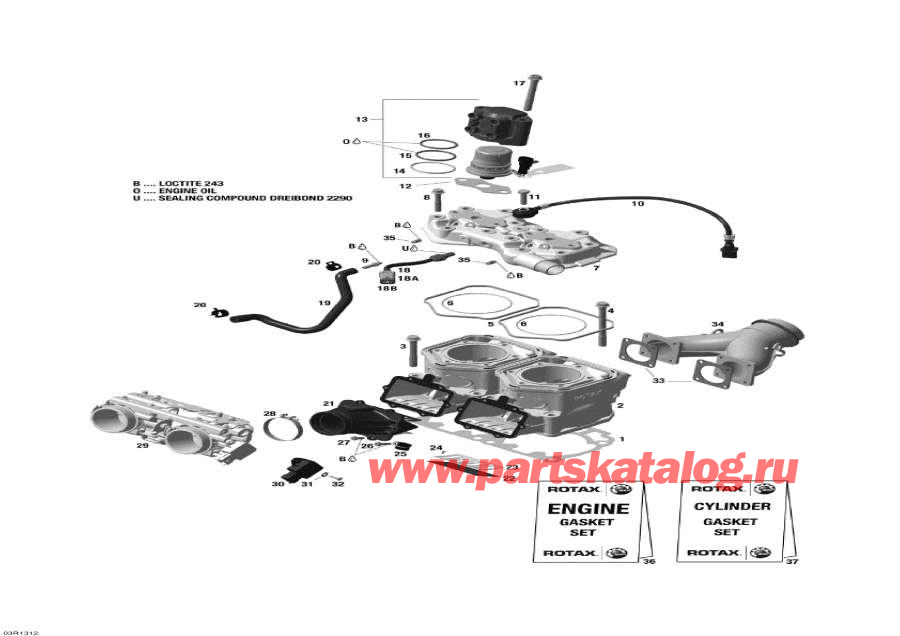 Схема узла 01- Цилиндр И Injection System (01- Cylinder And Injection System)