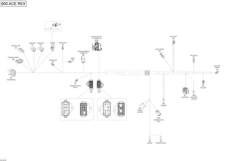 Схема узла 10- Электрика - Жгут Проводов (10- Electrical Harness)