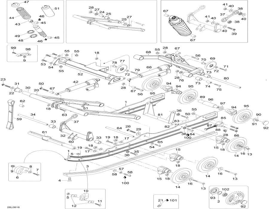 Схема узла 08- Задняя Подвеска (08- Rear Suspension)
