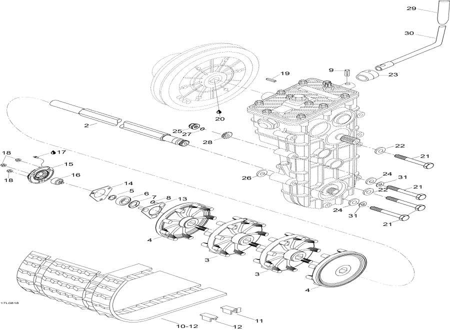 Схема узла 05- Drive Axle И Track (05- Drive Axle And Track)