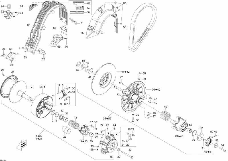 Схема узла 05- Шкив System (05- Pulley System)