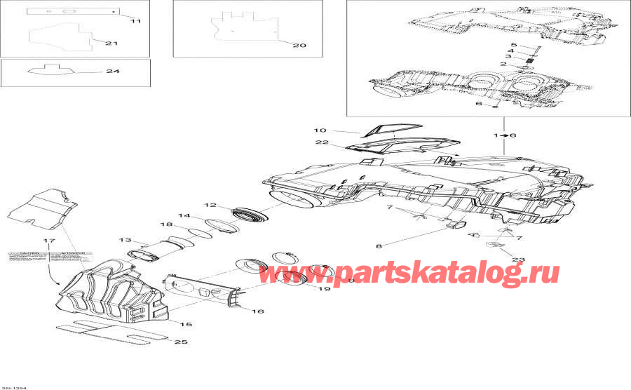 Схема узла 02- Air Система Впуска System (02- Air Intake System)