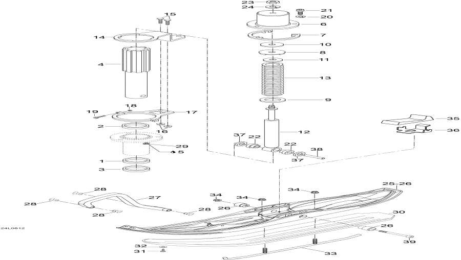 Схема узла 07- Передняя Подвеска И Лыжи (07- Front Suspension And Ski)