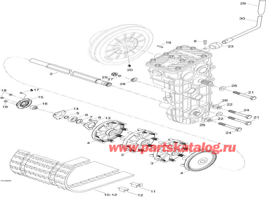 Схема узла 05- Drive Axle И Track (05- Drive Axle And Track)
