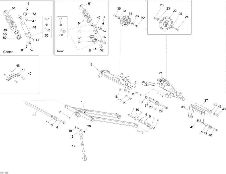 Схема узла 08- Задняя Подвеска (08- Rear Suspension)