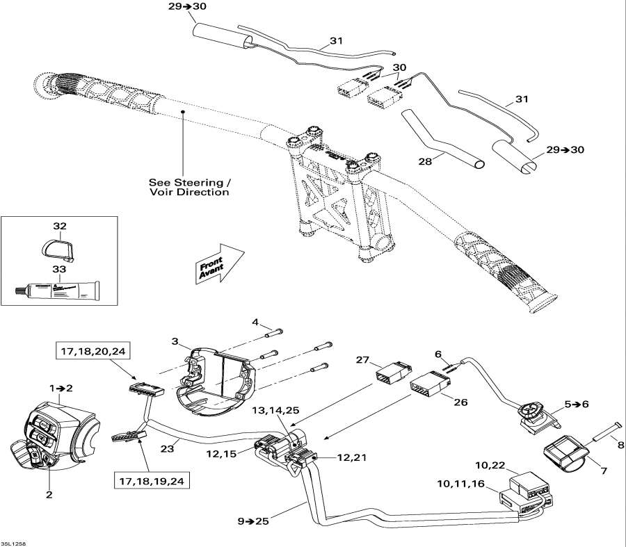 Схема узла 10- Рулевая Система Wiкольцо Жгут Проводов (10- Steering Wiring Harness)