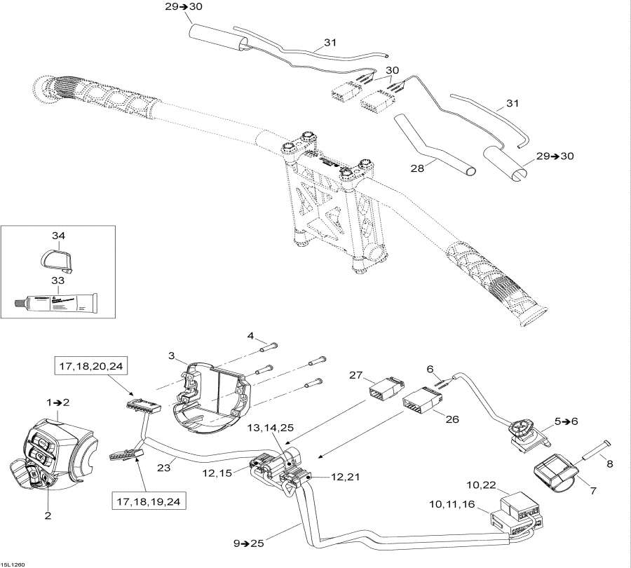 Схема узла 10- Рулевая Система Wiкольцо Жгут Проводов (10- Steering Wiring Harness)