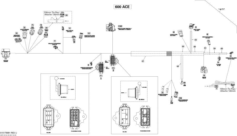 Схема узла 10- Электрика - Жгут Проводов (10- Electrical Harness)