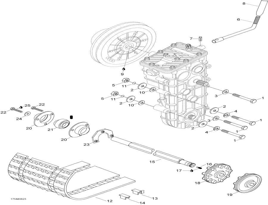 Схема узла 05- Drive Axle И Track (05- Drive Axle And Track)