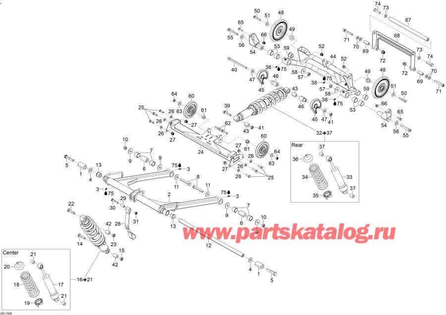 Схема узла 08- Задняя Подвеска (08- Rear Suspension)