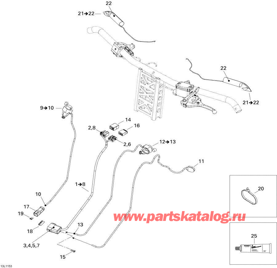 Схема узла 10- Рулевая Система Жгут Проводов (10- Steering Harness)