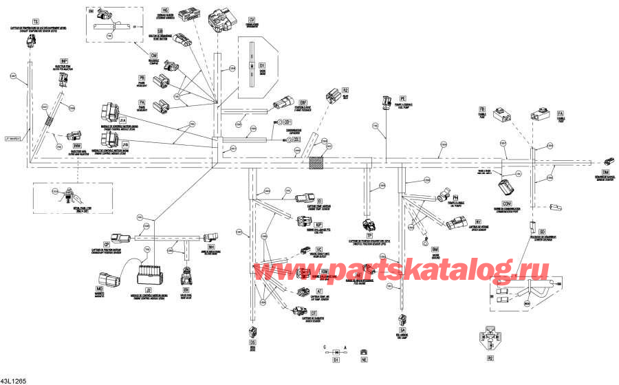 Схема узла 10- Электрика - Жгут Проводов (10- Electrical Harness)