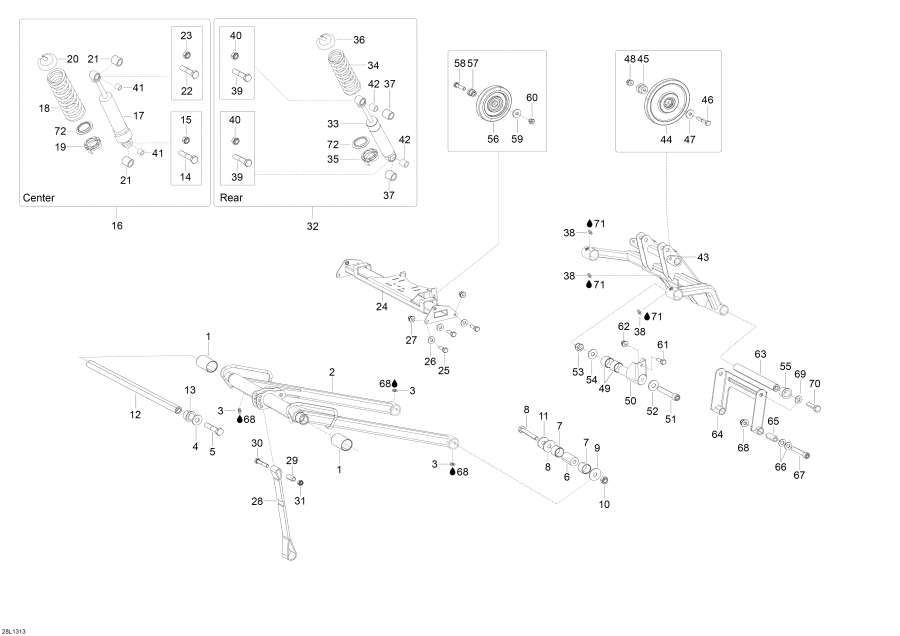 Схема узла 08- Задняя Подвеска (08- Rear Suspension)