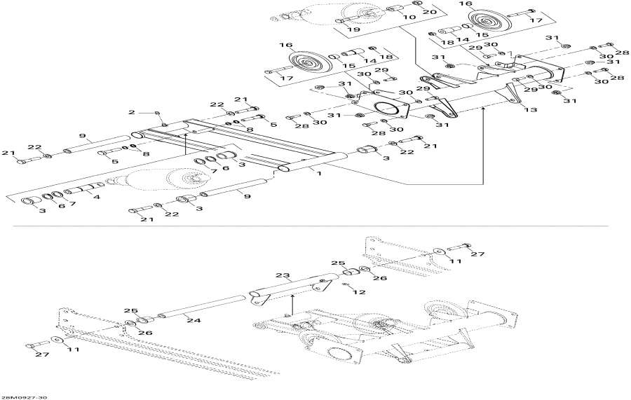 Схема узла 08- Rear Рычаг (08- Rear Arm)