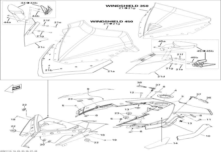 Схема узла 09- Ветровое Стекло И Console (09- Windshield And Console)