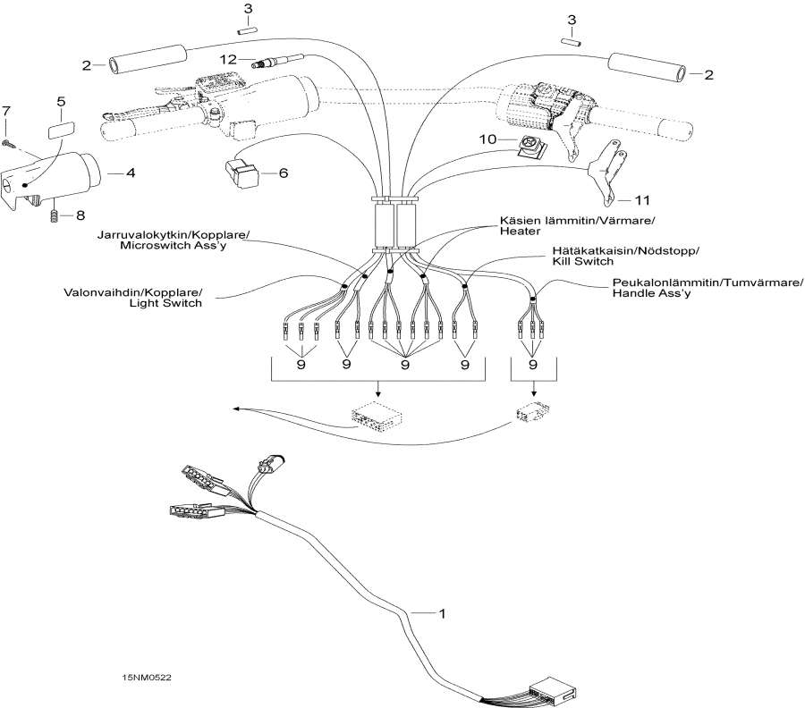Схема узла 10- Рулевая Система Жгут Проводов (10- Steering Harness)