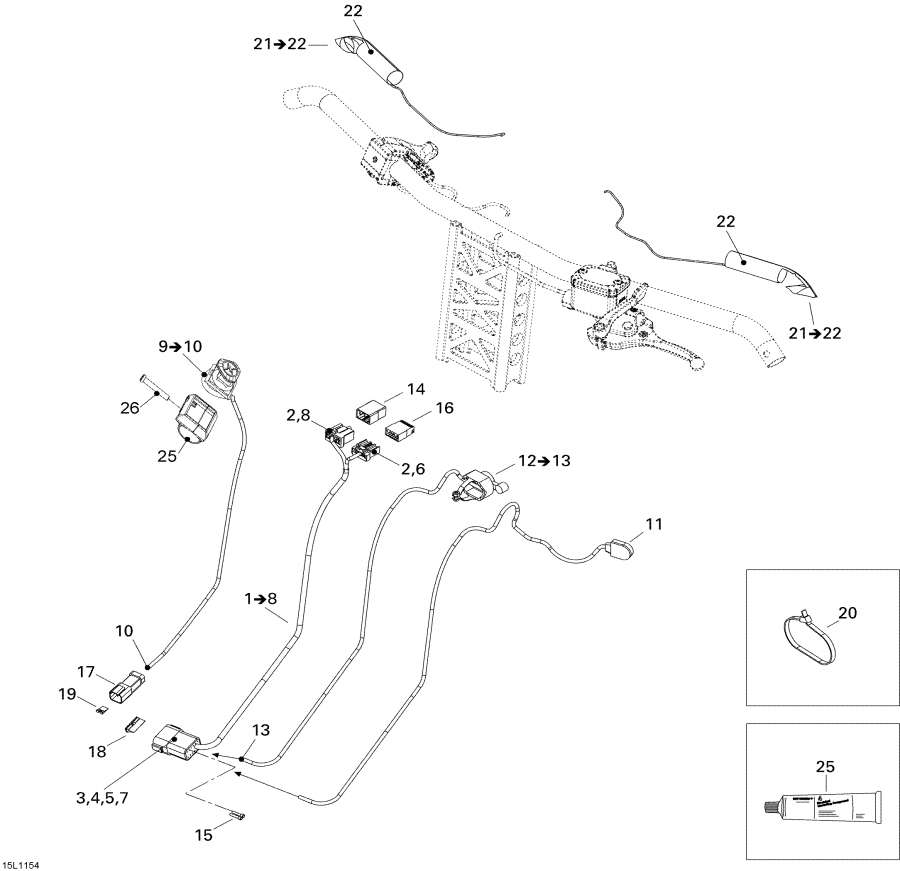 Схема узла 10- Рулевая Система Жгут Проводов (10- Steering Harness)
