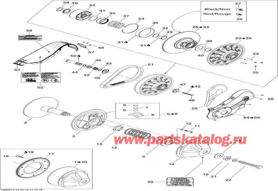 Схема узла 05- Шкив System (05- Pulley System)