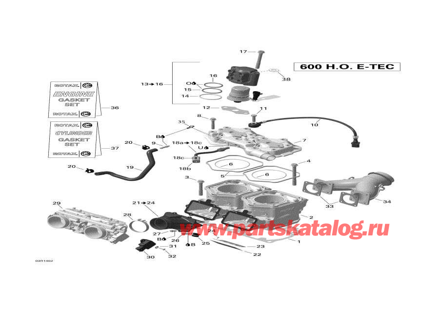 Схема узла Цилиндр И Injection System (01_Cylinder And Injection System)