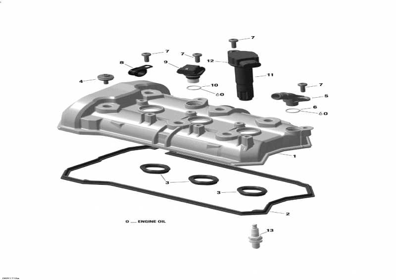 Схема узла 01- Клапан Крышка - 900 Ace (01- Valve Cover - 900 Ace)