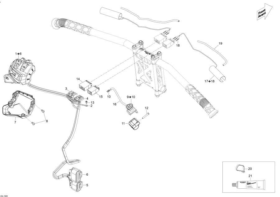 Схема узла 10- Рулевая Система Wiкольцо Жгут Проводов (10- Steering Wiring Harness)