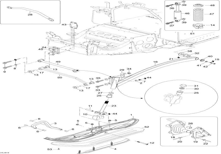 Схема узла 07- Передняя Подвеска И Лыжи (07- Front Suspension And Ski)