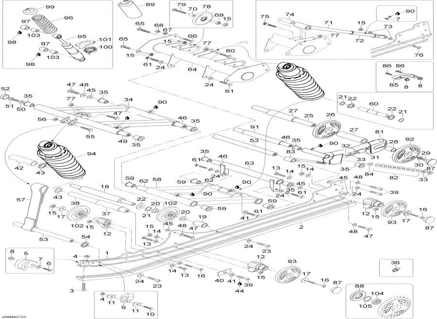 Схема узла 08- Задняя Подвеска (08- Rear Suspension)